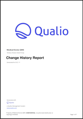 Change history report DC