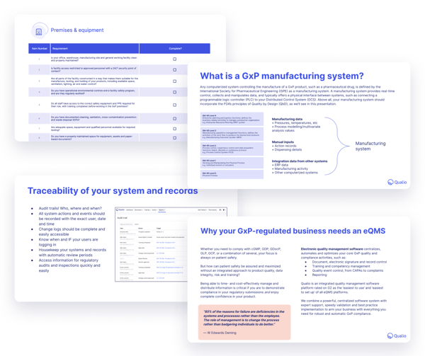 GxP compliance toolkit