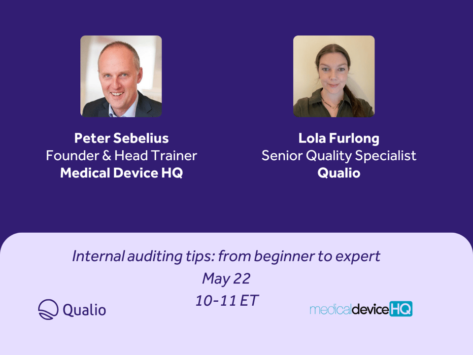 Internal auditing webinar Qualio Medical Device HQ