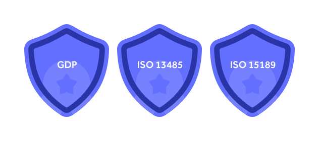LogixX Pharma case study compliance badges
