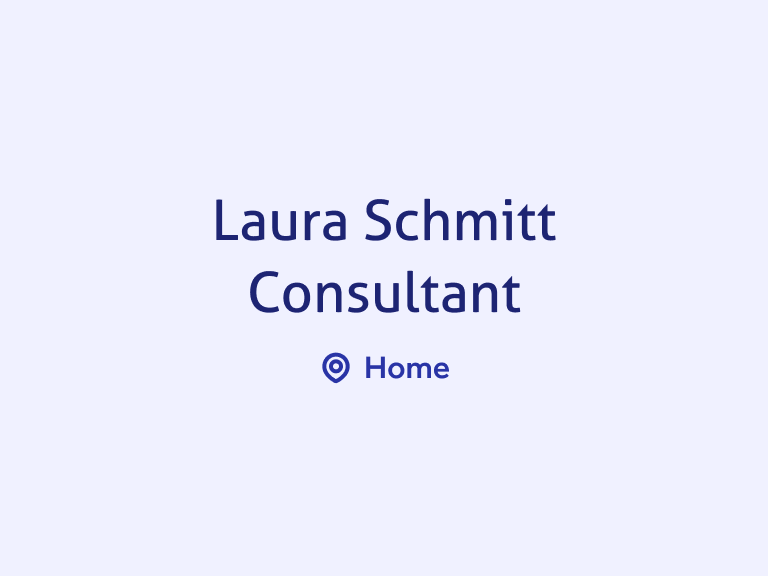 Laura Schmitt Consultant