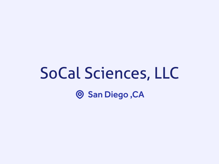 SoCal Sciences, LLC