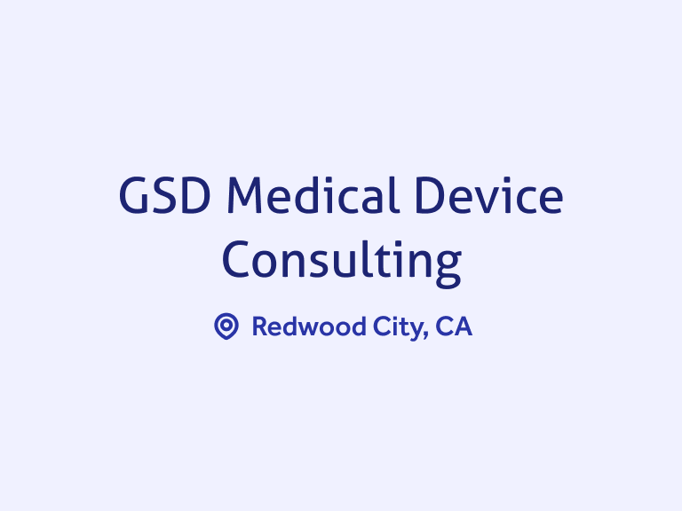 GSD Medical Device Consulting